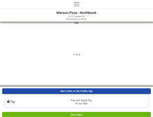 Tablet Screenshot of marisaspizzaandgrill.com